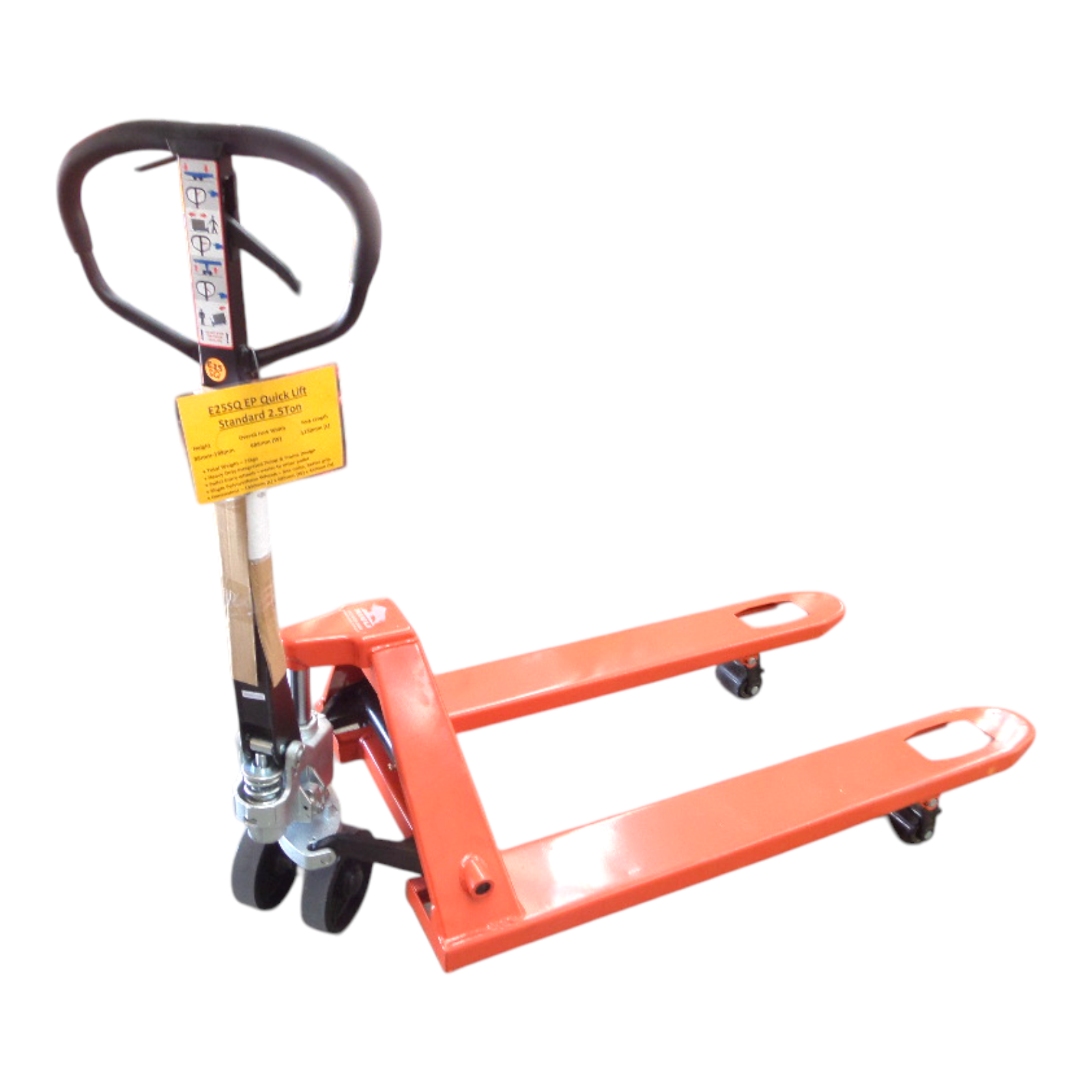 EP E25SQ 2500kg Quick Lift Manual Pallet Jack - Standard 685mm Width