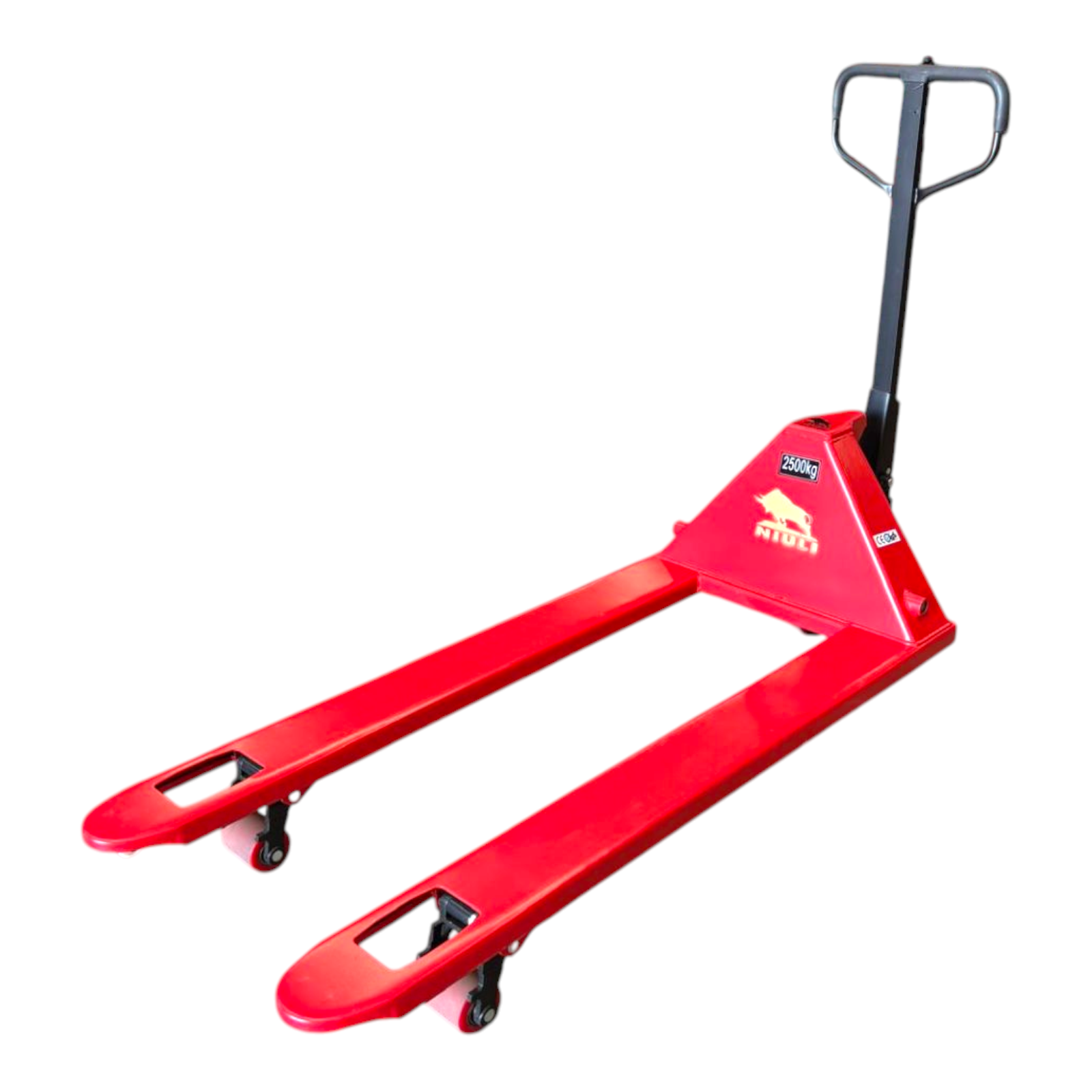 Niuli 2500kg Extra Long Manual Pallet Jack - 1.4m Fork