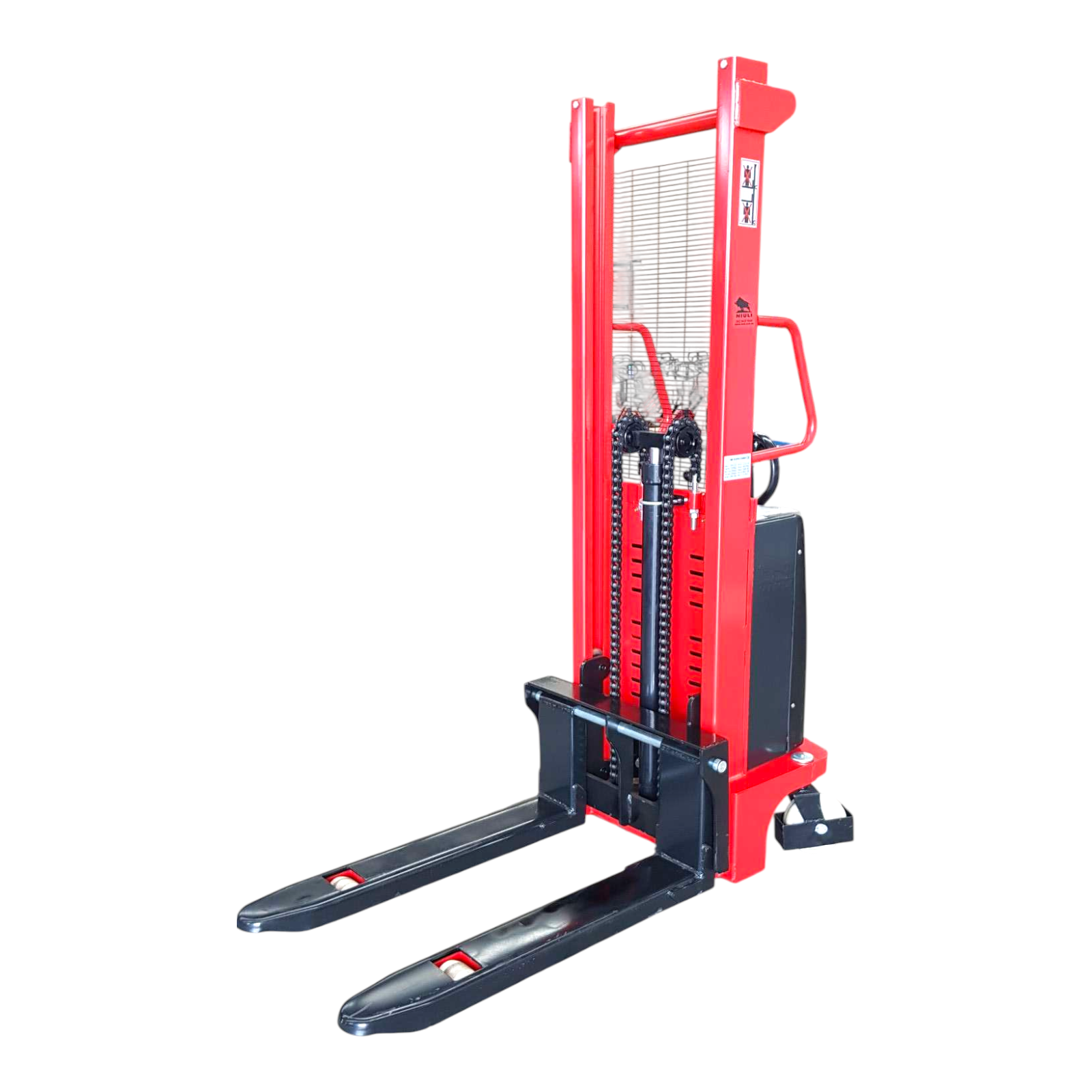 Niuli 1500kg Semi Electric Pallet Stacker - 1.6m Lift Height