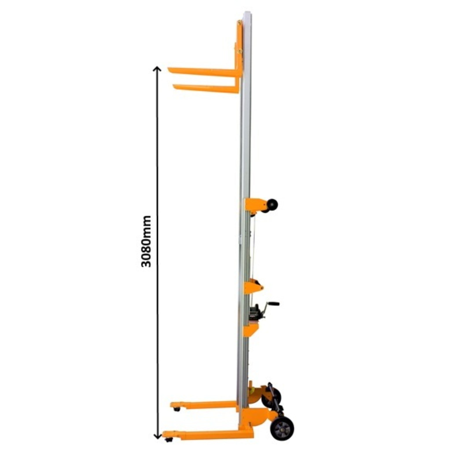 159kg Winch Lifter Telescopic Aluminium Frame Adjustable Straddle Legs | 3500mm Lift height