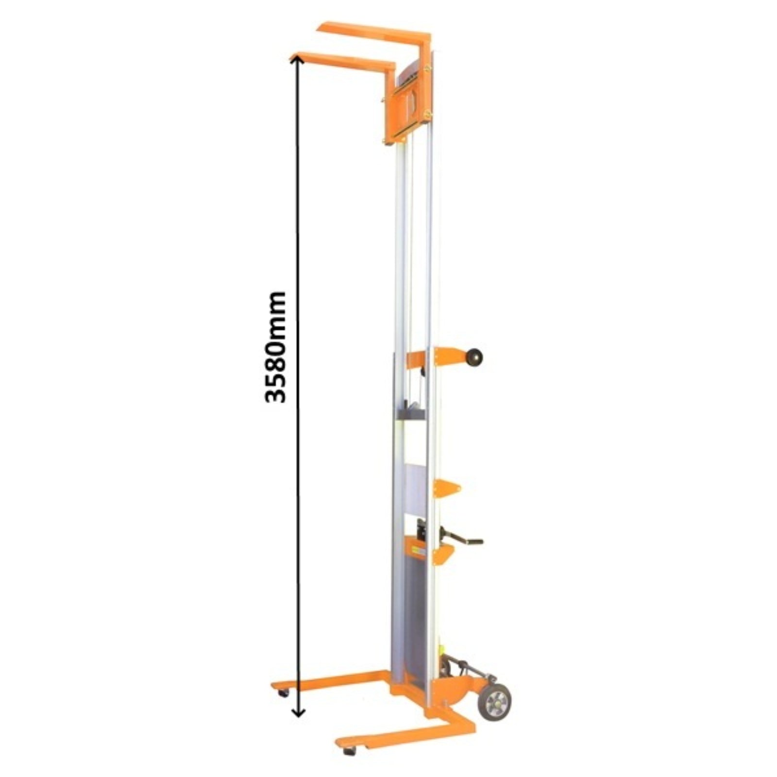 159kg Winch Lifter Telescopic Aluminium Frame Adjustable Straddle Legs | 3500mm Lift height