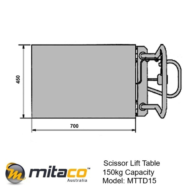 150kg Hydraulic Lift Table | 1260mm Lift height