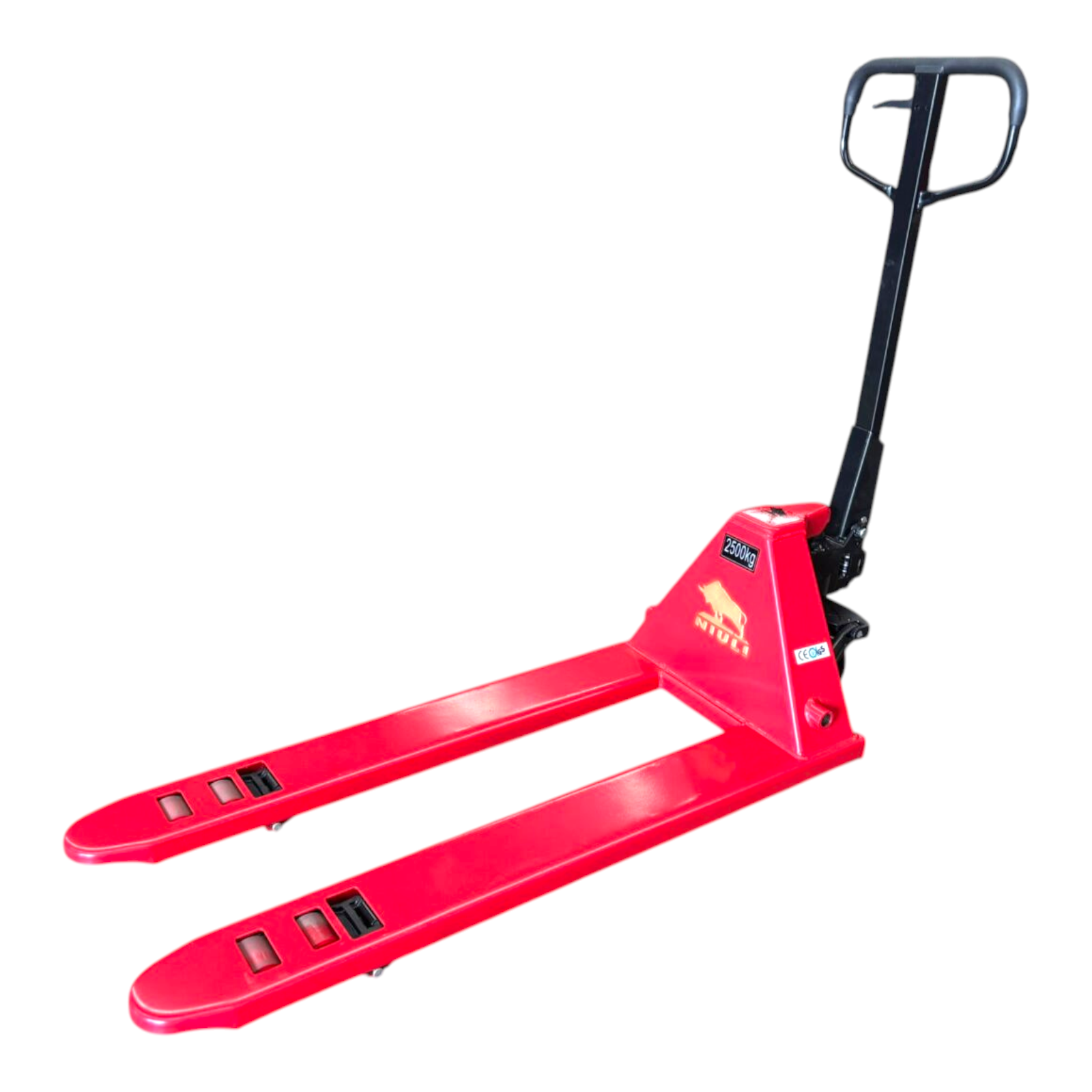 Niuli 2500kg Narrow Low Profile Manual Pallet Jack - 65mm clearance