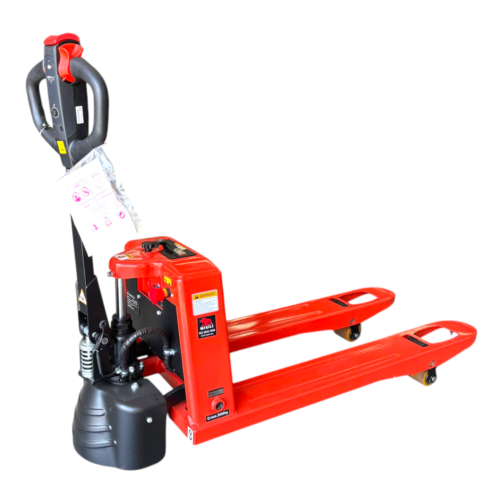 Niuli 2000kg Full Electric Pallet Jack | Lithium Ion Battery