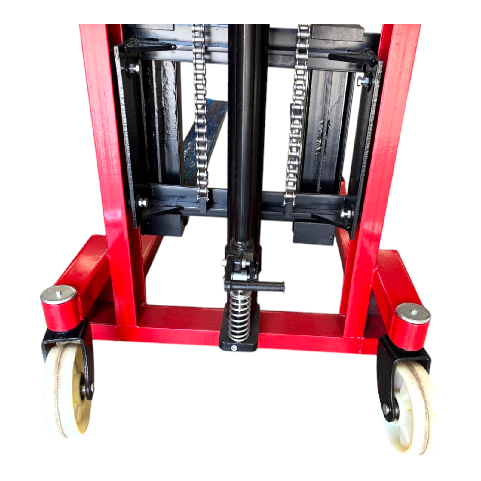Niuli 1000kg Light Duty Narrow Manual Pallet Stacker - 1.6m Lift Height