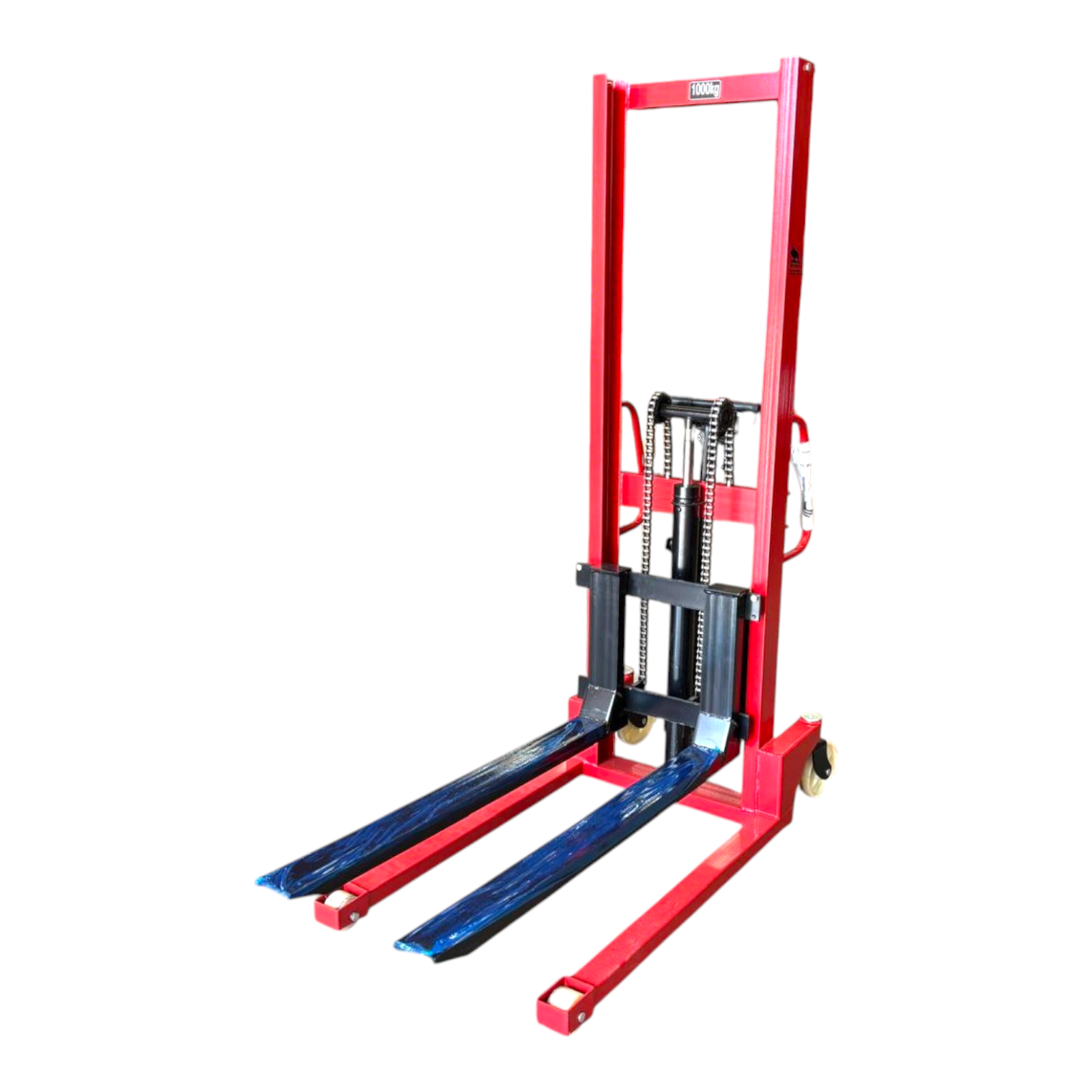 Niuli 1000kg Light Duty Narrow Manual Pallet Stacker - 1.6m Lift Height