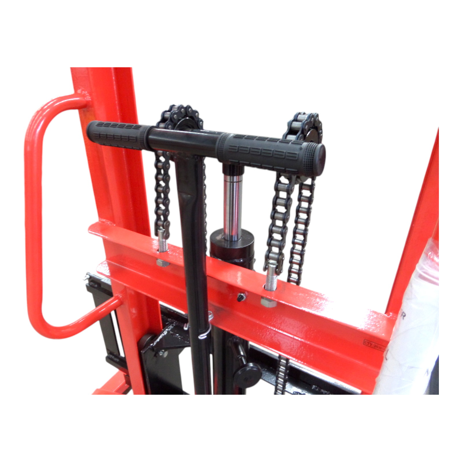Niuli 1000kg Light Duty Straddle Manual Pallet Stacker - 1.6m Lift Height