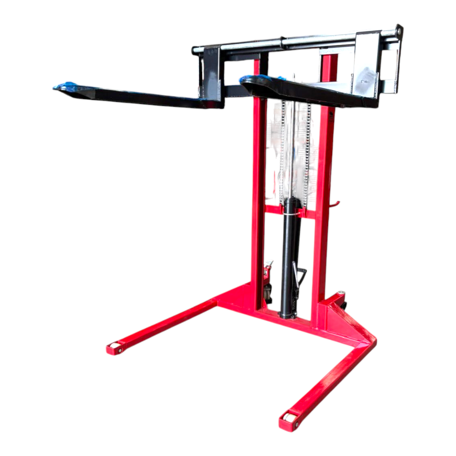 Niuli 1000kg Heavy Duty Straddle Manual Pallet Stacker - 1.6m Lift Height