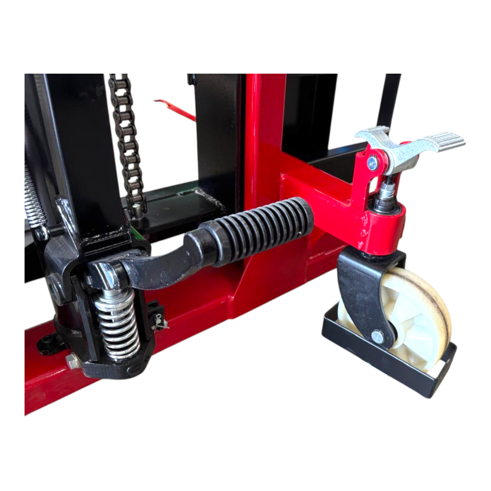 Niuli 1000kg Heavy Duty Straddle Manual Pallet Stacker - 1.6m Lift Height