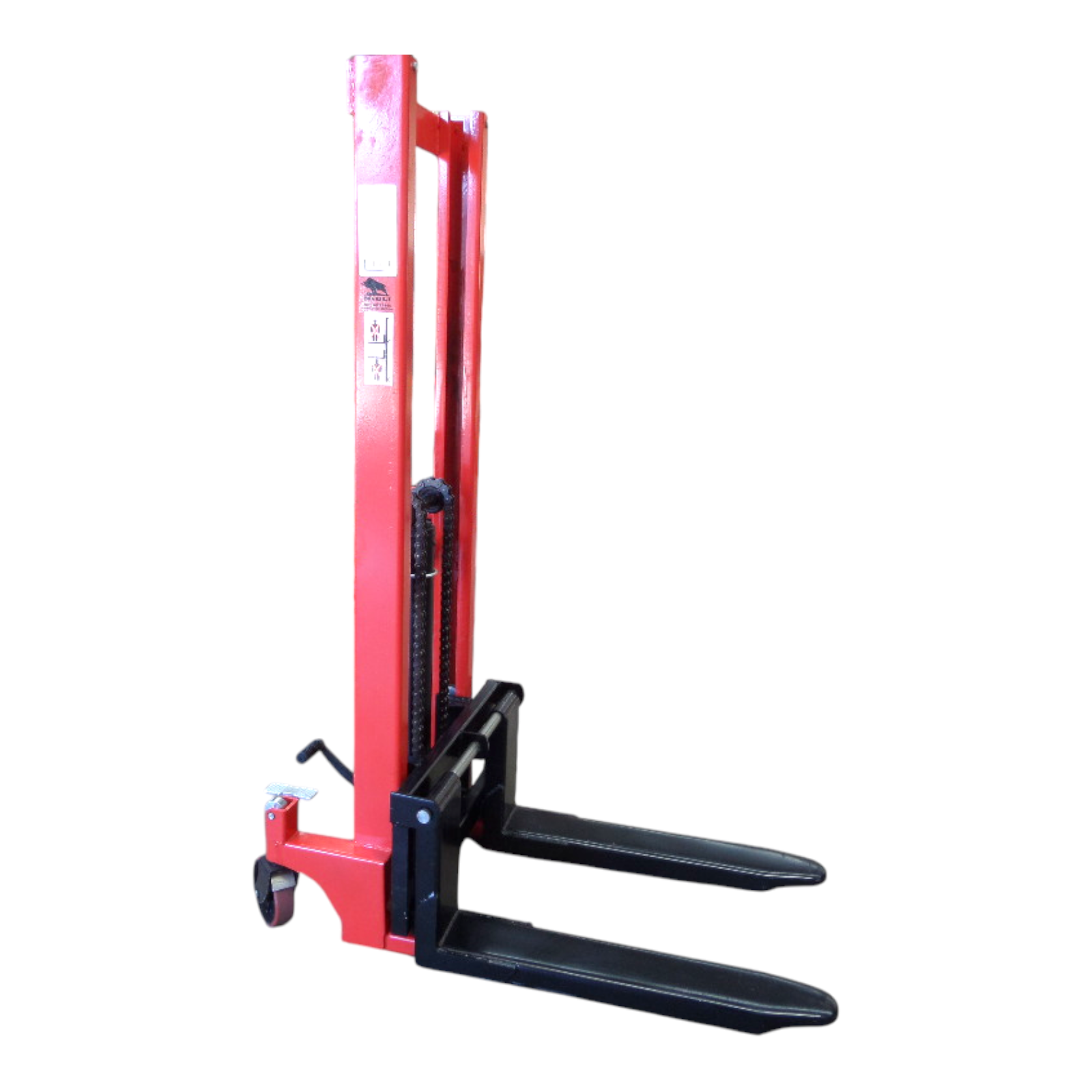 Niuli 1500kg Narrow Manual Pallet Stacker - 1.6m Lift Height