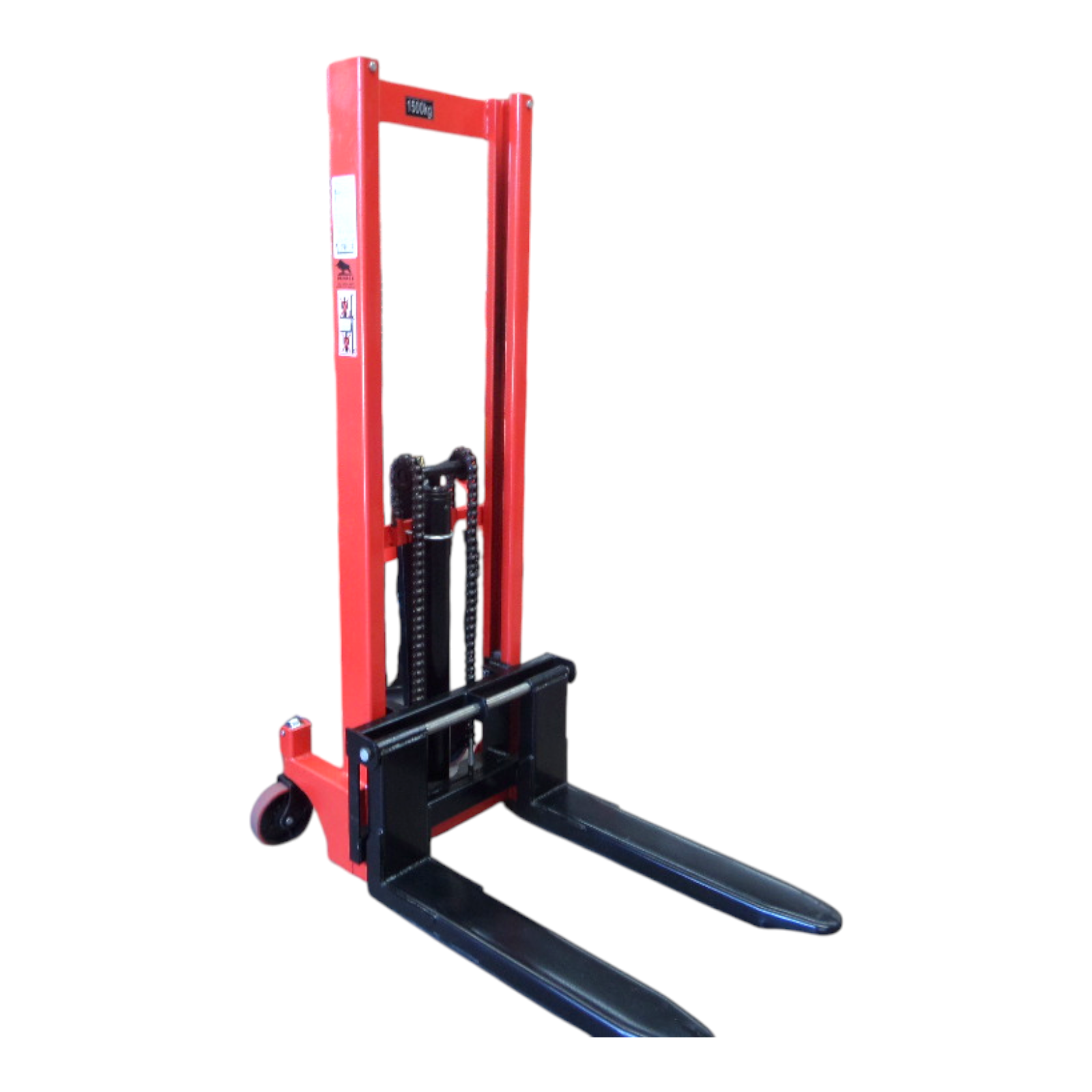 Niuli 1500kg Narrow Manual Pallet Stacker - 1.6m Lift Height