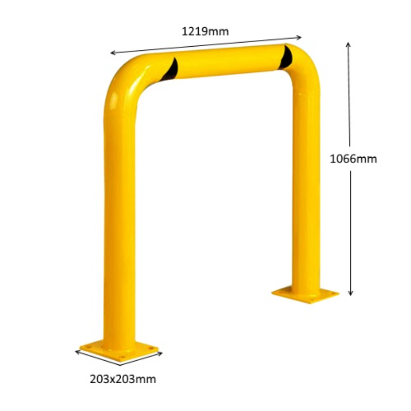 Safety Bollard High Profile – U-Bar Pedestrian Barrier | 1066mm High